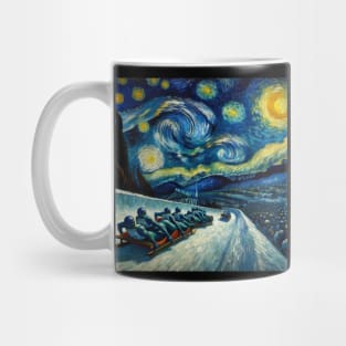 Bobsleigh Starry Night - Winter Sports Mug